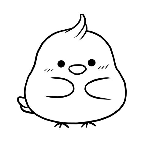 Premium Vector Chicken Cartoon Animal Cute Kawaii Doodle Coloring