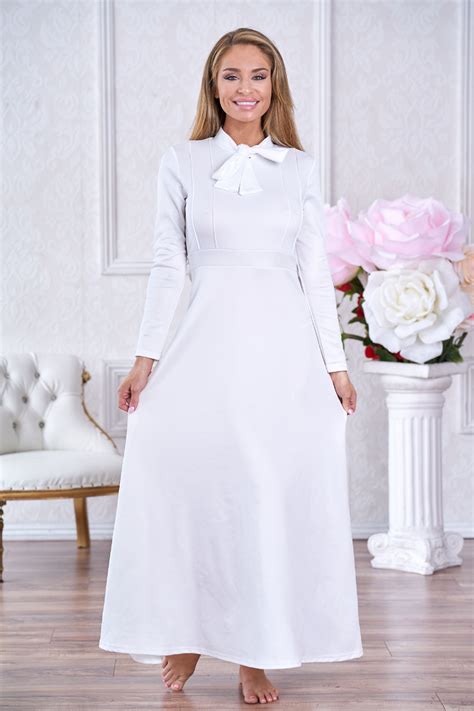 Robe Femme White Dress Women Long Sleeve Maxi Pockets