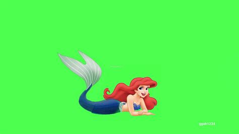 Little Mermaid In Green Screen Youtube