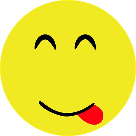 Download Yummy Smiley Emoji Royalty Free Vector Graphic Pixabay