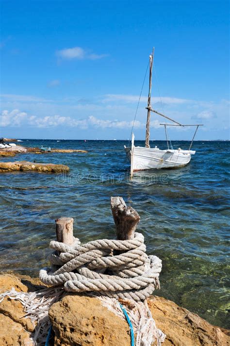 Fishing Boat In Formentera Balearic Islands Stock Photo Image Of