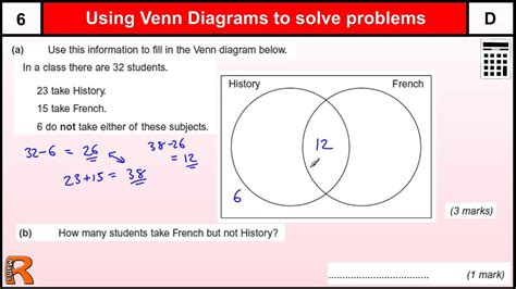 Venn Diagram Gcse Maths Revision Exam Paper Practice And Help Youtube
