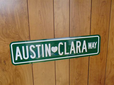 Personalized Street Sign Name Sign Road Sign Available In 3 Etsy