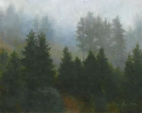 Daily Paintworks Mountain Mist Original Fine Art For Sale
