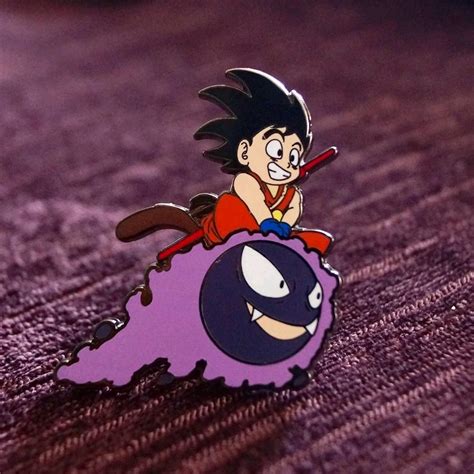 Cool Goku Gastlys Hard Enamel Pin Classic Cartoon Anime Nostalgia Fans