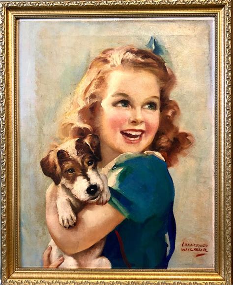 Bichon Frise Vintage Oil Painting Vintage Dog Portrait Painting Signed