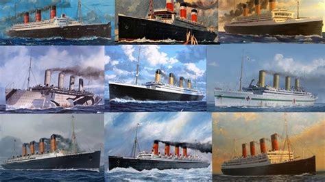 Famous 4 Funnel Ocean Liners Youtube
