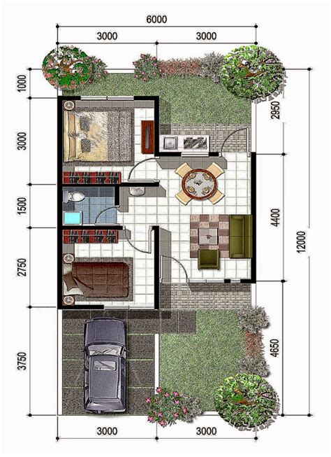 Terutama dalam menentukan alokasi luas yang akan digunakan tiap ruangan. Denah Rumah Minimalis Type 45 | Design Rumah Minimalis