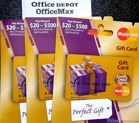 Update On 500 Mastercard T Cards At Officemax Miles To Memories
