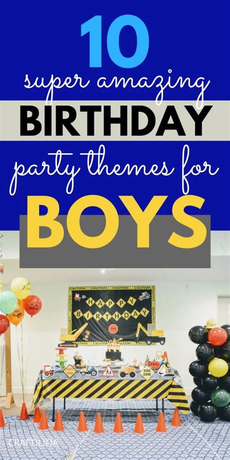 10 Unique Birthday Party Themes For 1 Year Old Boys