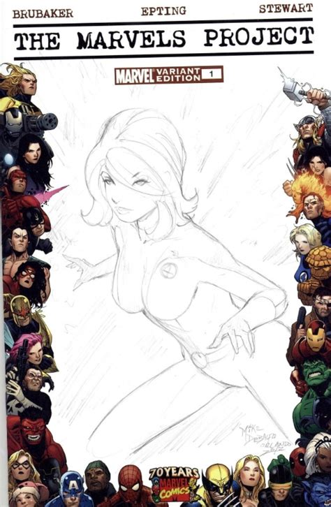 Marvels Project Sketch Cover Invisible Woman Mike DeBalfo In