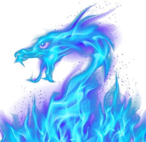Download Mq Fire Blue Smoke Smokes Dragon Flames Png  Smoke Blue