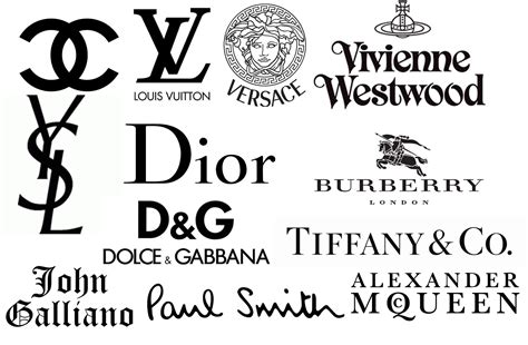 Designer Label Logos Fashion Logo Branding Clothing Brand Logos