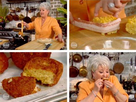 Working in batches of 10, spray each cube with oil and place in air fryer basket in single layer. In Videos: Paula Deen's Fried Mac and Cheese Bacon Bites ...