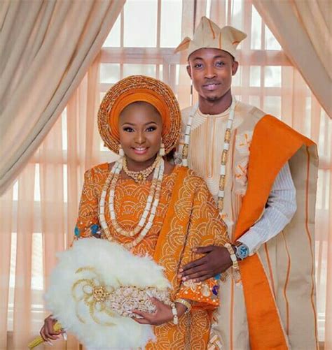 Clipkulture Yoruba Couple In Aso Oke Traditional Wedding Attire