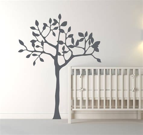 White Tree Wall Decal Tree Stickers Tree Decals For Nursery Etsy