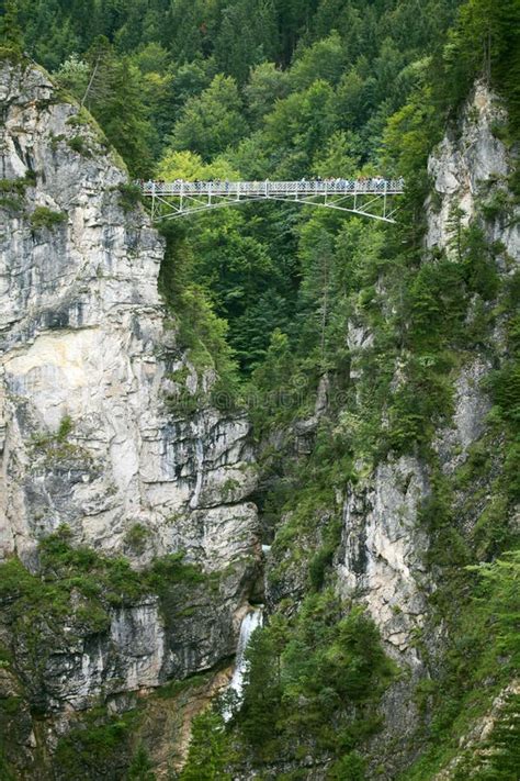The Bridge Over Waterfall Stock Photo Image Of Blurred 64777814