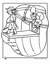 Pirate Plank Coloring Crafts Printer Send Button Special Use sketch template