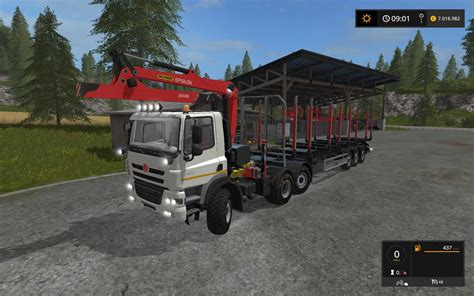 Fs17 Tatra Phoenix 6x6 With Forestry Crane V10 Fs 17 Trucks Mod Download