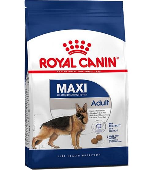 Royal canin veterinary diet gastrointestinal low fat dry dog food has given good results for dogs who need help managing their weights. Royal Canin Maxi Adult Dog Food 4kg | Poshaprani.com