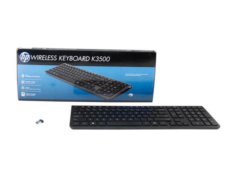 Hp K3500 H6r56aaaba Black Rf Wireless Keyboard Neweggca