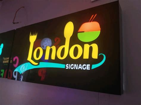Black Rectangular Acrylic Led Sign Board For Advertisement 84 Mm At