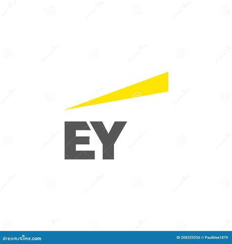 Ey Logo Editorial Illustrative On White Background Editorial Image