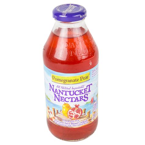 Nantucket Nectars 16 oz. Pomegranate Pear Juice - 12/Case