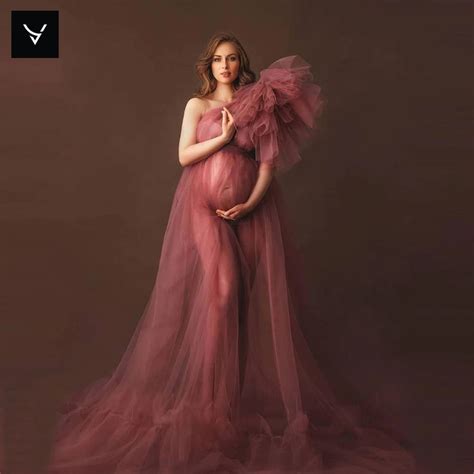 Tulle Maternity Robe Tulle Maternity Dress Pregancy Photography