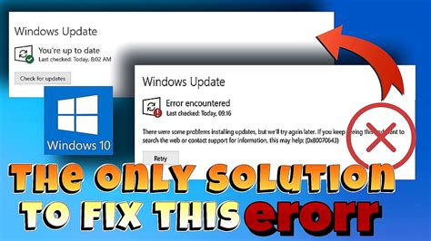 How To Fix Windows Update Error 0x80070643 0n Windows 10 💯💯