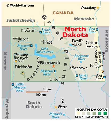 North Dakota Maps And Facts World Atlas