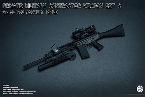 Easy And Simple 06034 16 Private Military Contractor Weapon Set C Sa 58