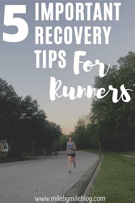 Top 5 Important Recovery Tips For Runners Running Tips How To Run