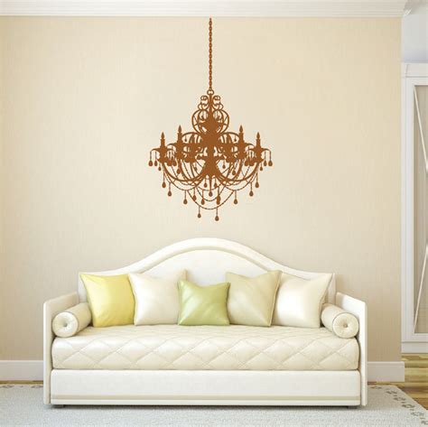 Many people like to design their bedrooms specifically to suit the season. Rustic Chandelier Decal Sticker - Trendy Wall Designs