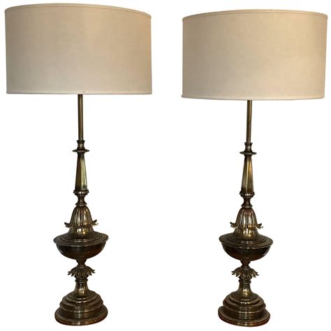 Large Scale Moroccan Style Brass Table Lamps For Sale At 1stdibs