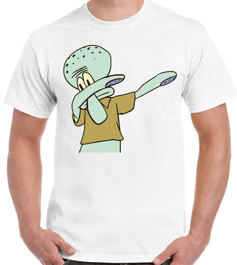Squidward Dabbing Spongbob Squarepants Inspired Mens Funny T Shirt