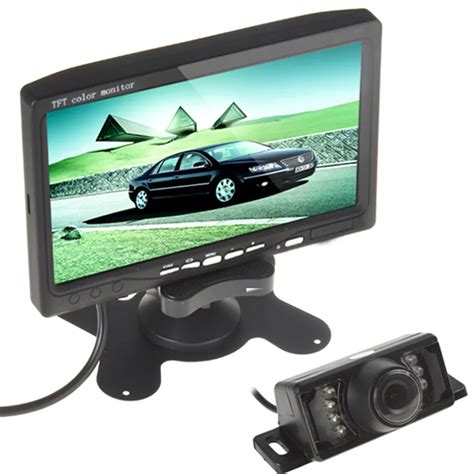 7 Inch Tft Lcd Color Display Screen Auto Car Rear View Monitor With Led