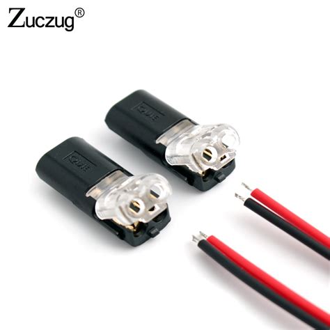 Buy 2p Spring Led Strip Connector 2 Pin Cable Wire