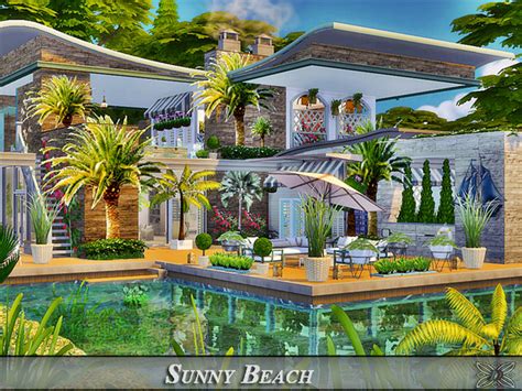 Sunny Beach Luxury Villa By Danuta720 At Tsr Sims 4 Updates