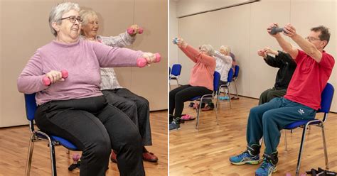 Woman Creates Chair Based Workouts For Elderly Clients To Get Fit