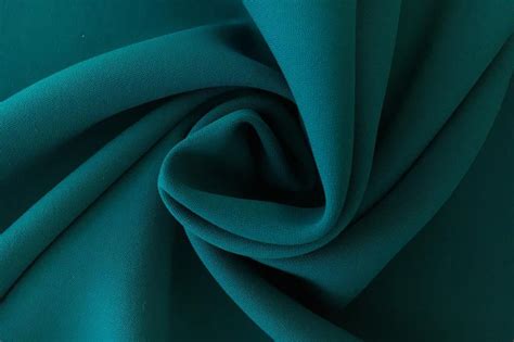 Polyester And Spandex Stretch Crepe In Teal Pin Interest B And J
