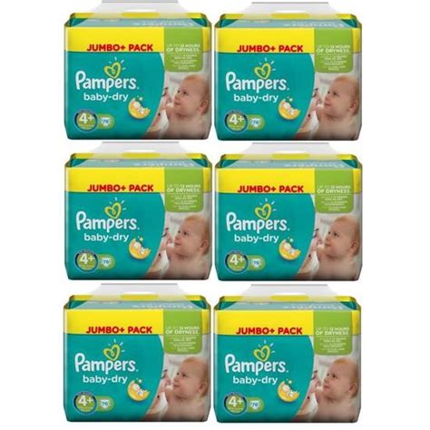 Pampers Baby Dry Taille 4 Maxi Plus 9 20kg Jumbo Plus Pack 456 Couches