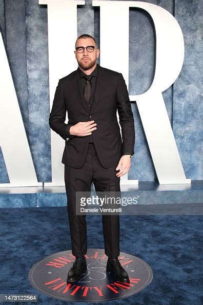 Travis Kelce Attends The 2023 Vanity Fair Oscar Party Hosted By News