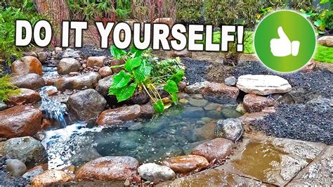 Diy Pond Kit Installation And Final Reveal Youtube