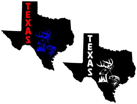 Texas Svg Png Dxf Eps Layered And Silhouette Texas Deer Etsy
