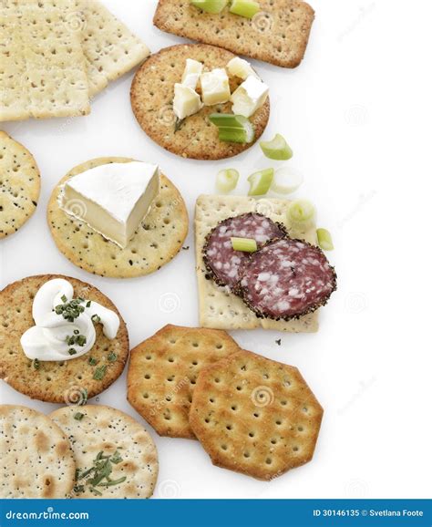 Cracker Assortment Stock Image Image Of Cracker Cheese