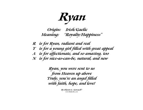Meaning Of Ryan Lindseyboo