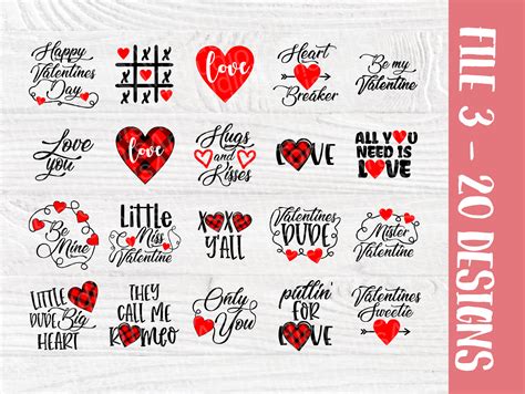 100 Valentines SVG Bundle | Valentine's Day Signs | Love Svg