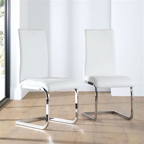 Dining Chairs White Leather Photos Cantik