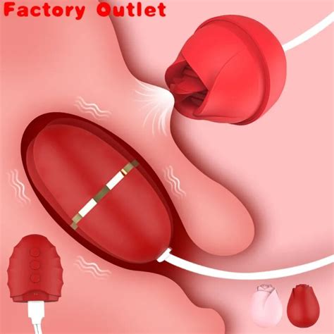 10 Speeds Tongue Oral Licking Vibrators USB Vibrating Egg G Spot Vagina